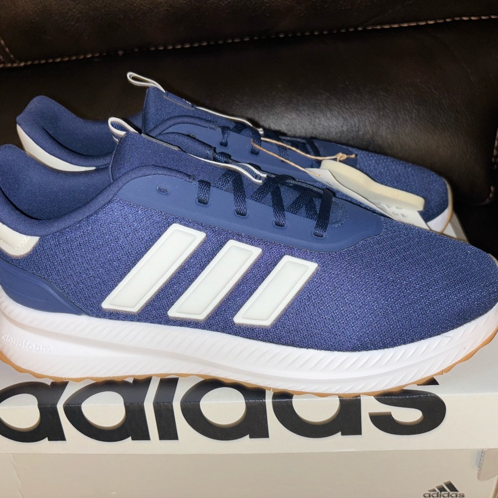 Adidas Navy Sneakers with White Accents